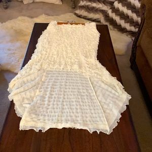 Wrangler High low eyelash skirt.